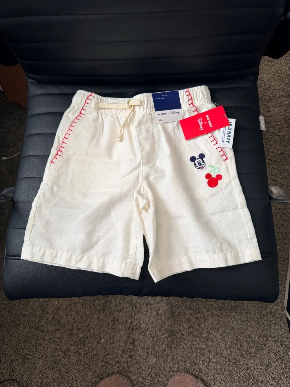 NWT Kids Disney x Old navy Mickey Drawstring Shorts